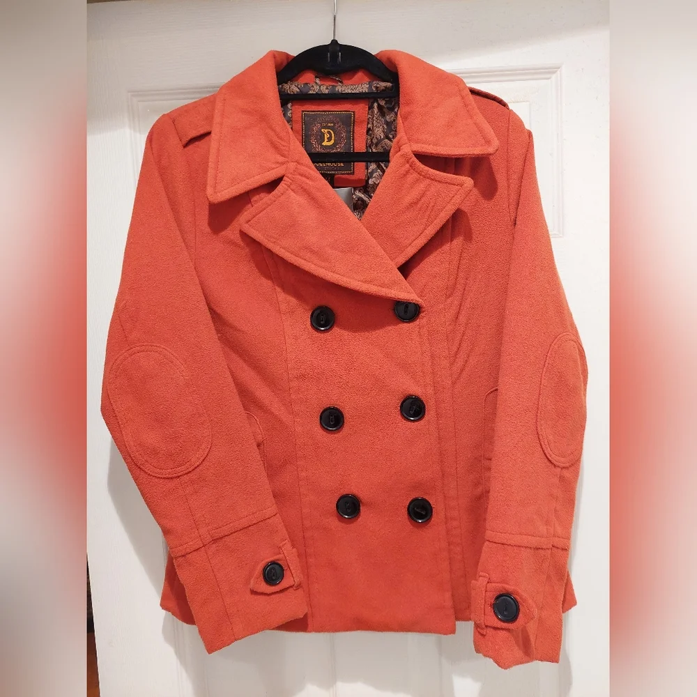 Dollhouse orange peacoat jacket - Picture 5 of 6